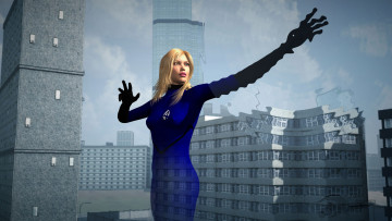 Картинка 3д+графика люди+ people блондинка фон взгляд девушка