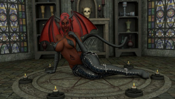 обоя 3д графика, существа , creatures, фон, взгляд, кастаника