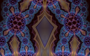 Картинка 3д+графика фракталы+ fractal цвета фон узор