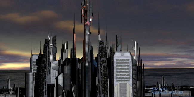 Обои картинки фото 3д графика, архитектура , architecture, город, облака, дома