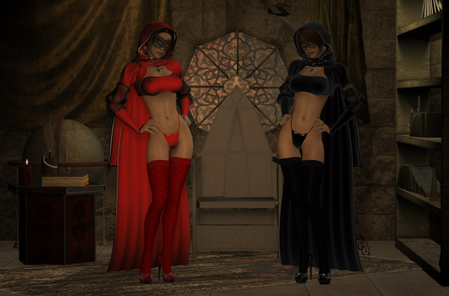 Обои картинки фото 3д графика, люди , people, фон, взгляд, девушки