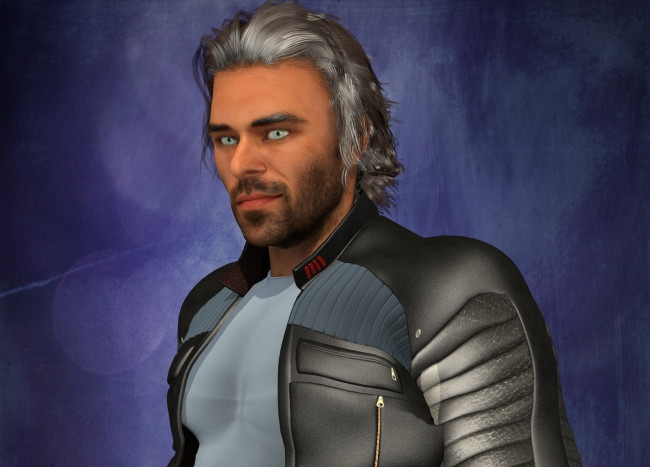 Обои картинки фото 3д графика, люди , people, фон, взгляд, мужчина