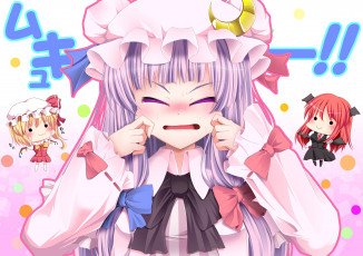 Картинка аниме touhou фон взгляд девушка