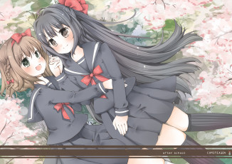 Картинка аниме unknown +другое взгляд девушки фон