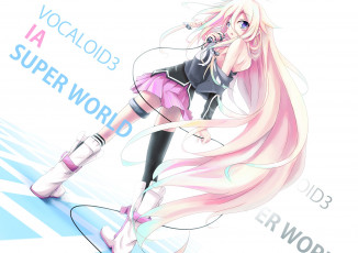 Картинка аниме vocaloid девушка взгляд фон