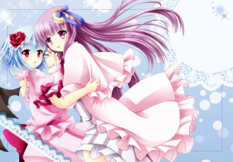 Картинка аниме touhou фон взгляд девушки