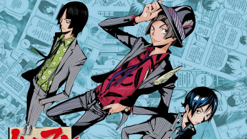 обоя аниме, bakuman, парни