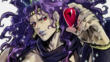 Картинка аниме jojo`s+bizarre+adventure парень взгляд камень
