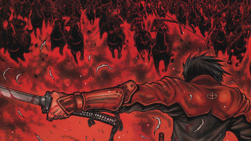 Картинка аниме оружие +техника +технологии toyohisa sshimazu katana drifters