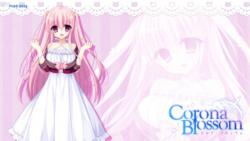 обоя corona blossom, аниме, девушка, взгляд, фон