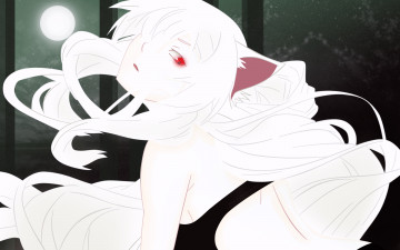 Картинка аниме bakemonogatari фон взгляд девушка