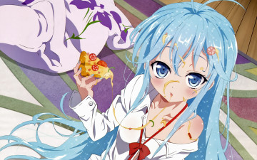обоя аниме, denpa onna to seishun otoko, фон, взгляд, девушка