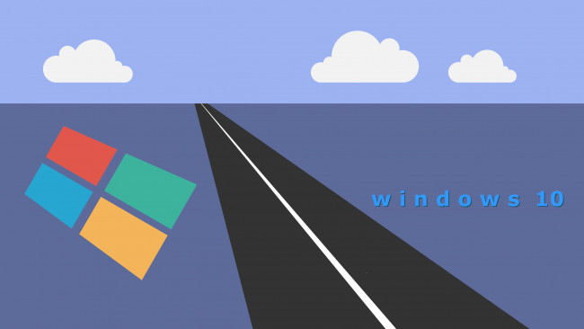 Обои картинки фото компьютеры, windows  10, логотип, фон