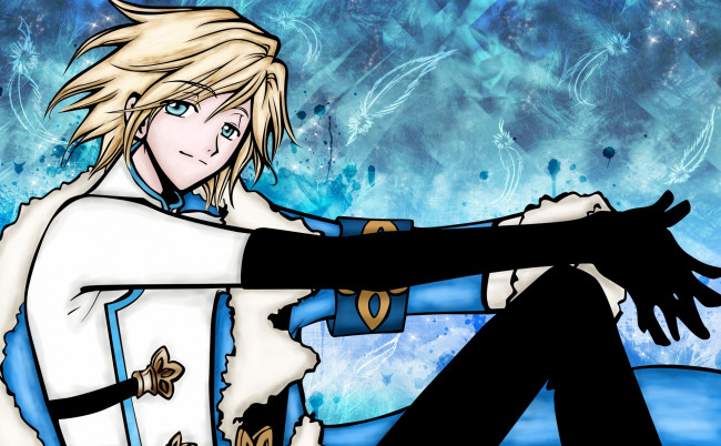 Обои картинки фото аниме, tsubasa reservoir chronicles, фон, взгляд, парень