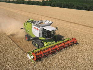 Картинка техника комбайны claas axion