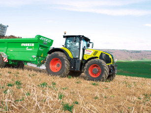Картинка техника тракторы claas axion