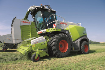 Картинка техника комбайны claas axion