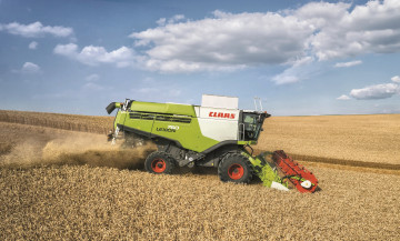 Картинка техника комбайны claas axion