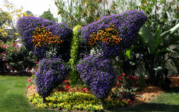 Картинка разное садовые+и+парковые+скульптуры бабочка