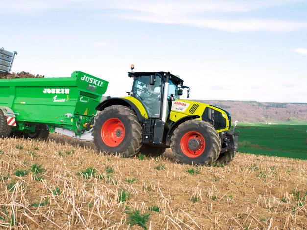 Обои картинки фото техника, тракторы, claas, axion