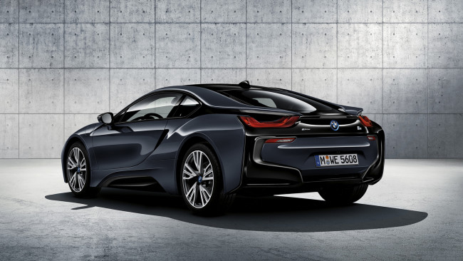 Обои картинки фото bmw i8 protonic dark silver special edition 2017, автомобили, bmw, 2017, silver, dark, protonic, i8, edition, special