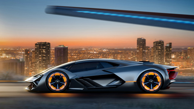 Обои картинки фото lamborghini terzo millennio concept 2017, автомобили, lamborghini, 2017, concept, millennio, terzo