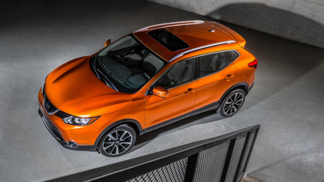 Обои картинки фото nissan rogue sport 2017, автомобили, nissan, datsun, оранжевый, 2017, sport, rogue