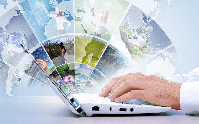 Обои картинки фото разное, руки, ноутбук