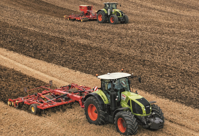 Обои картинки фото техника, тракторы, claas, axion
