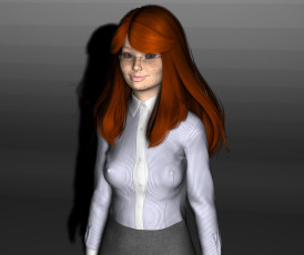 Картинка 3д+графика люди+ people фон взгляд девушка