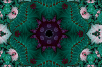 Картинка 3д+графика фракталы+ fractal цвет фон узор