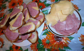 Картинка еда бутерброды +гамбургеры +канапе колбаса хлеб сыр