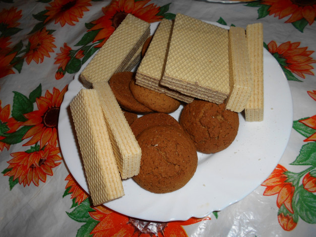 Обои картинки фото еда, пирожные,  кексы,  печенье, печенье, вафли