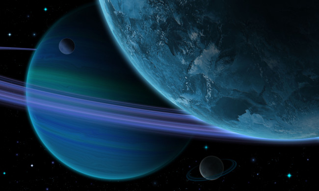 Обои картинки фото космос, арт, галактики, вселенная, планеты, звезды