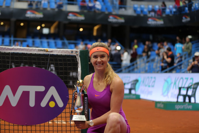 Обои картинки фото спорт, теннис, девушка, взгляд, фон, elina, svitolina