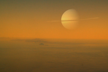 Картинка титан космос спутники+сатурна спутник сатурн планета вселенная галактика поверхность почва грунт атмосфера пустыня