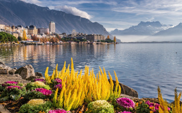 Картинка montreux switzerland города -+улицы +площади +набережные