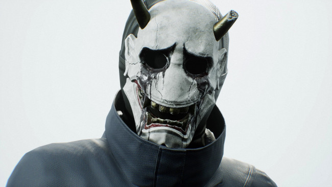 Обои картинки фото видео игры, ghostwire,  tokyo, маска, призрак