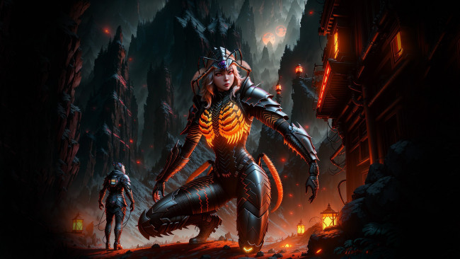 Обои картинки фото фэнтези, роботы,  киборги,  механизмы, нейросети, графика, нейроарт, ai, art, нейронные, сети, рисунки, нейро, искусство