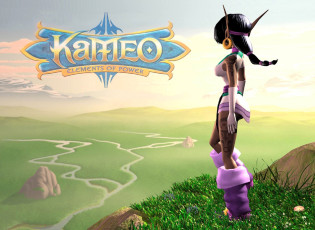 обоя видео игры, kameo,  elements of power, девушка, горы, река
