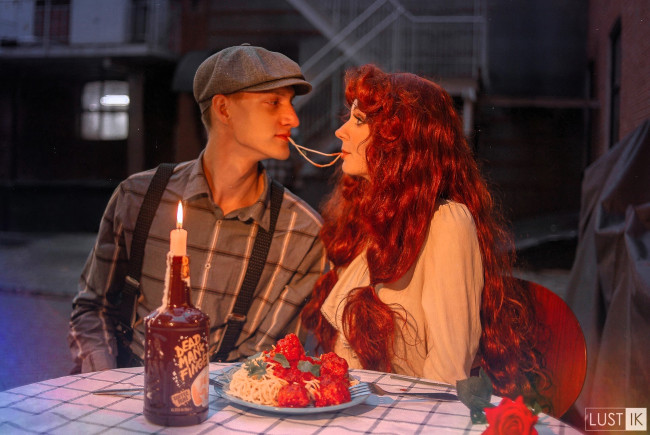 Обои картинки фото agflower, разное, мужчина женщина, образ, косплей, наряды, костюмы, свидание, макароны, пара