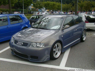 Картинка audi a3 автомобили выставки уличные фото