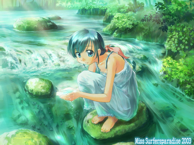 Обои картинки фото аниме, miss, surfersparadise