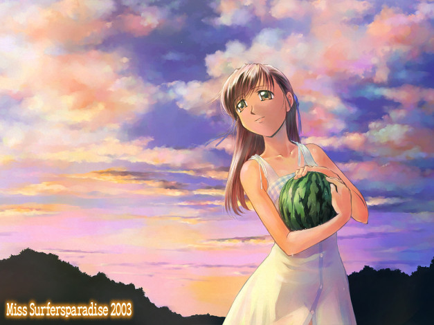 Обои картинки фото аниме, miss, surfersparadise