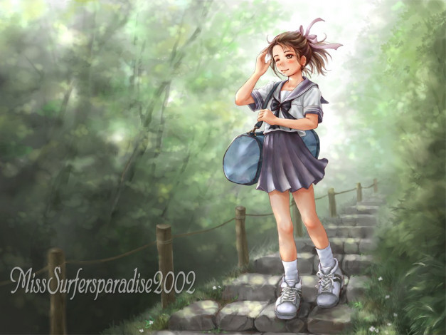 Обои картинки фото аниме, miss, surfersparadise