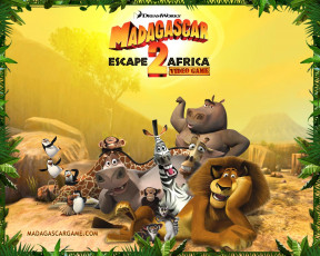 обоя madagascar, escape, africa, видео, игры, to