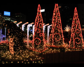 Картинка праздничные новогодние пейзажи