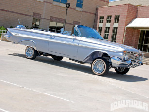 Картинка 1961 chevrolet impala convertible автомобили chevy lowrider