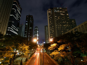 Картинка города огни ночного