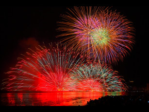 Картинка разное салюты фейерверки